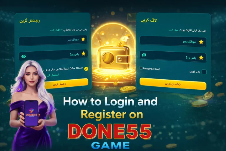 Done55 register and login